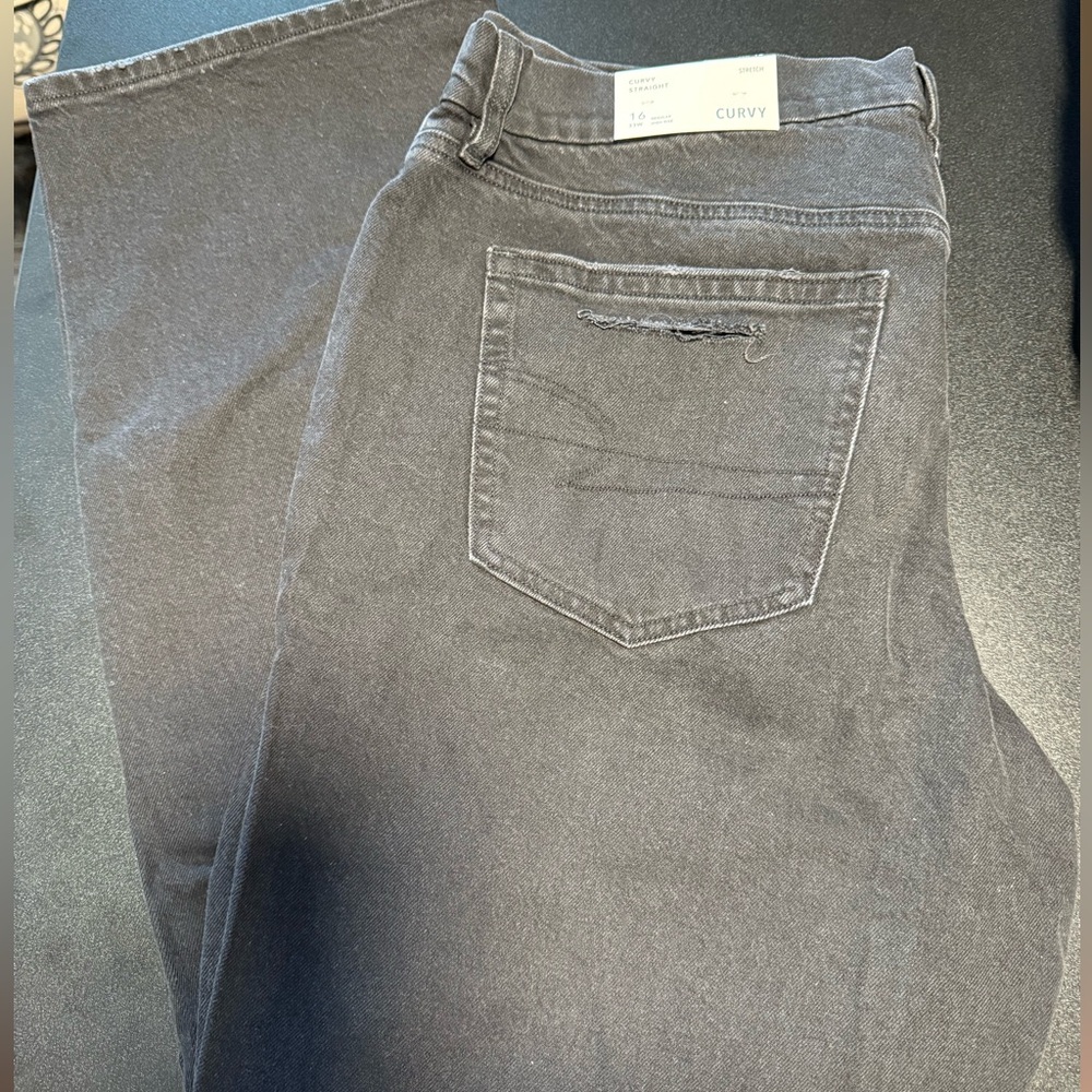 American Eagle Curvy Straight Jeans - Size 16/33W
